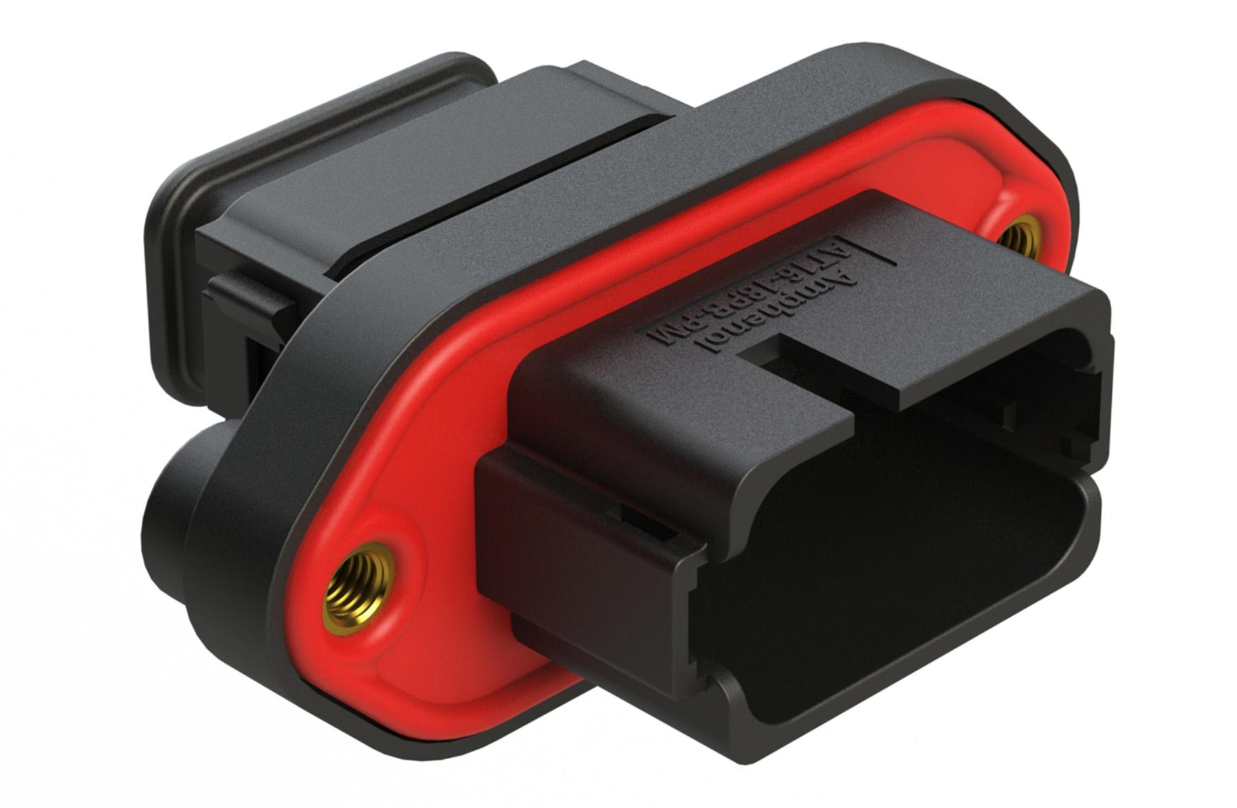 Amphenol-AT16-18PB-PM15 Einzeladersteckverbinder, Gehäuse Conn Housing PL 18 POS Crimp ST Panel Mount Black