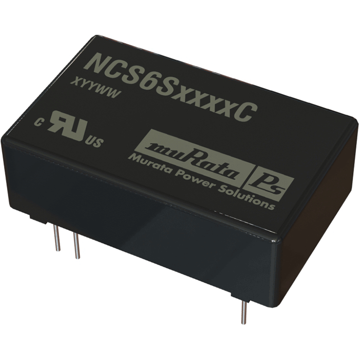Murata Power Solutions-NCS6S4805C 直流-直流转换器和开关式调节器模块 Module DC-DC 48VIN 1-OUT 5V 1.2A 6W 7-Pin Tube