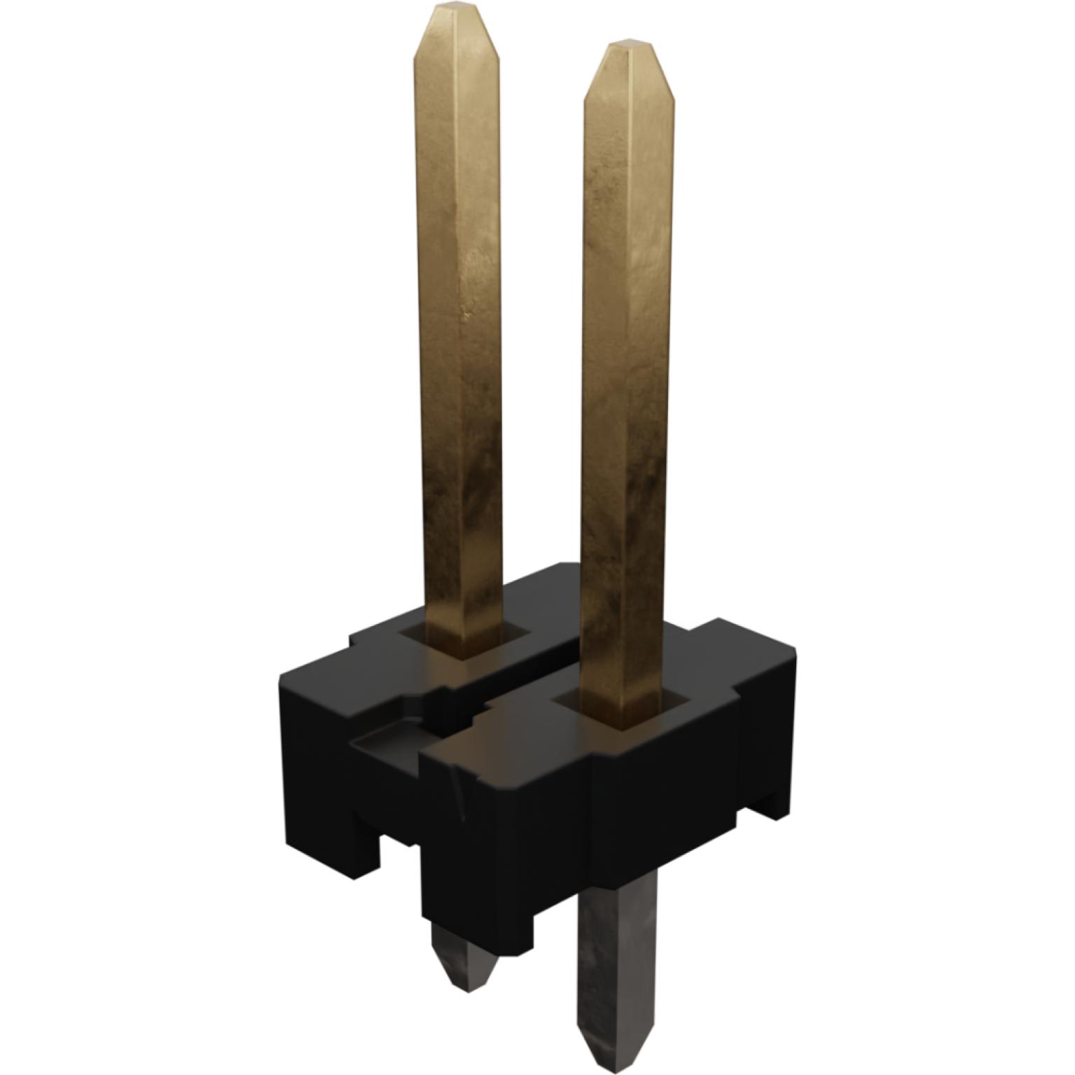 Molex-0026482021 Steckverbinderleisten und Leiterplattenbuchsen Conn Unshrouded Header HDR 2 POS 3.96mm Solder ST Top Entry Thru-Hole KK Bag