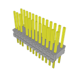 Conn Unshrouded Header HDR 26 POS 1.27mm Solder ST Top Entry Thru-Hole Tube