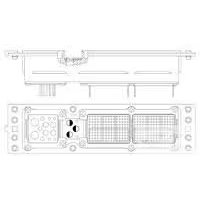 TE Connectivity-1757964-2 矩形连接器 Conn Rack and Panel ARINC 600 SKT 150/150/13 POS Solder ST Thru-Hole