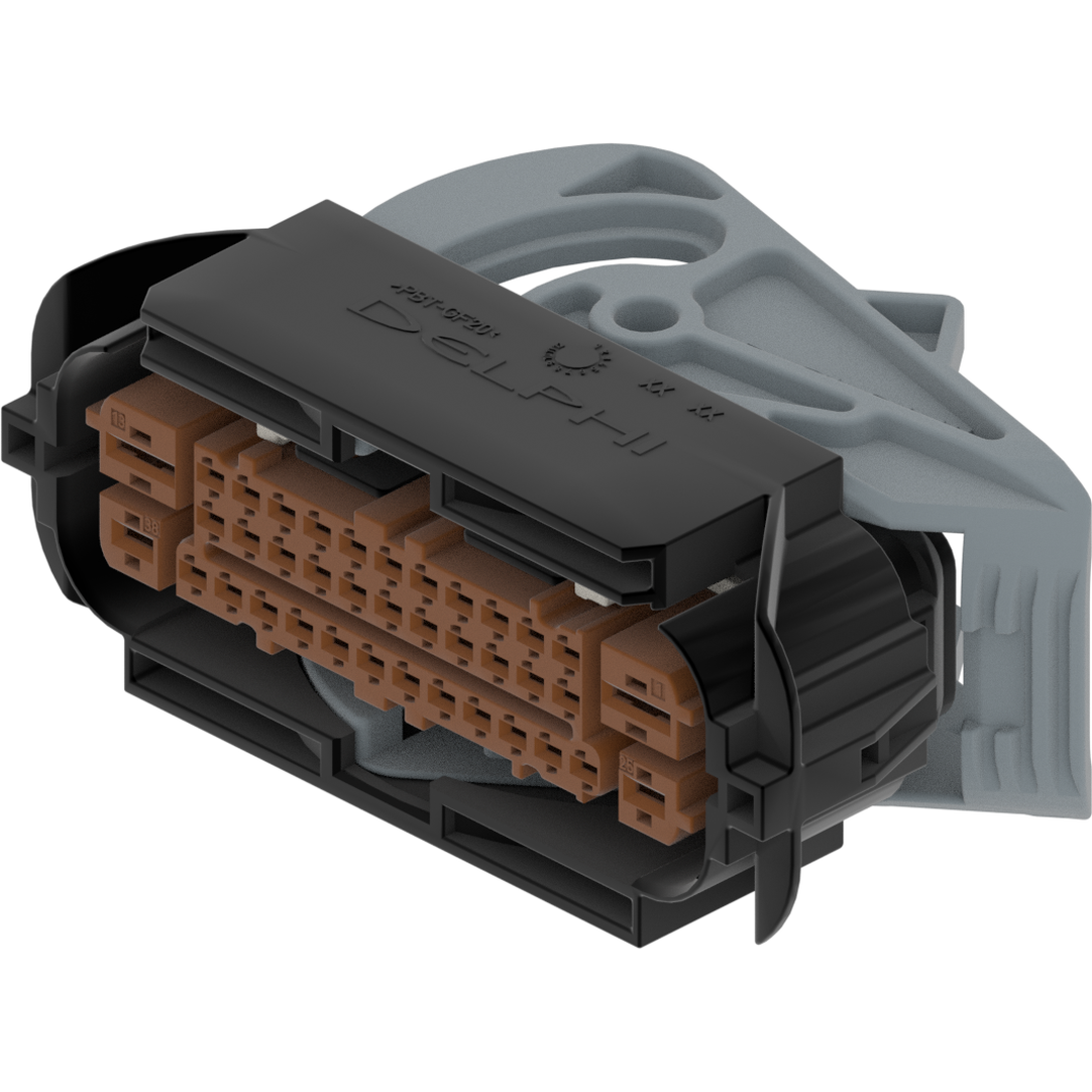 Delphi-35497867 Einzeladersteckverbinder, Gehäuse 38 Way F CTS 1.5 2.8 4.8 Sealed Connector Black