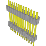 Conn Board Stacker HDR 13 POS 1.27mm Solder ST Thru-Hole Tube