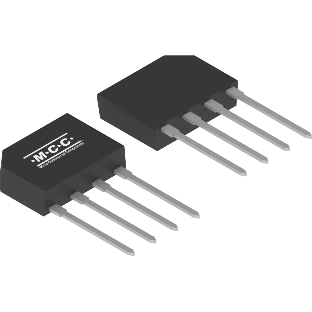 Micro Commercial Components-KBP408G-BP Brückengleichrichter Diode Rectifier Bridge Single 800V 4A 4-Pin Case GBP Bulk