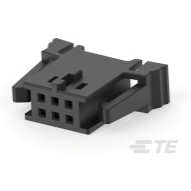 TE Connectivity-1718288-6 Einzeladersteckverbinder, Gehäuse Conn Housing RCP 6 POS 2.54mm Crimp ST Cable Mount Black Carton