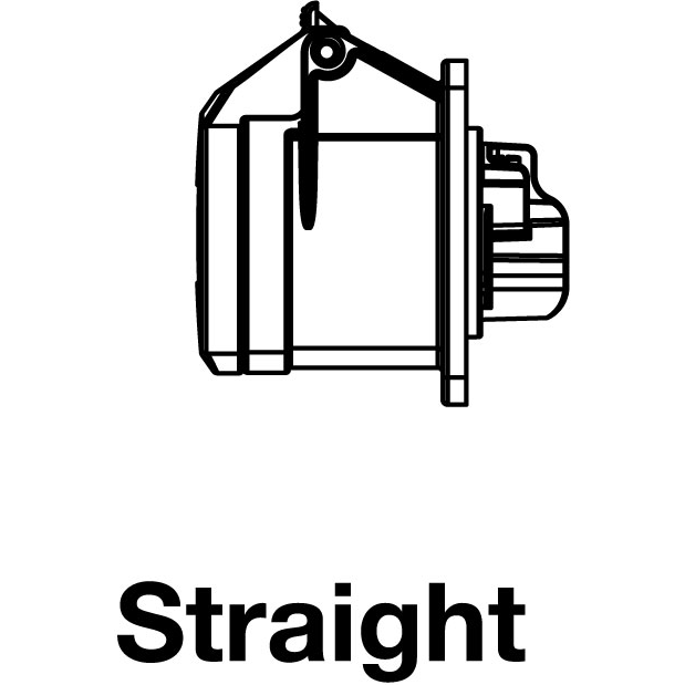 Altech Corporation-F52S30A Potencia del conector IP44 Splashproof Straight Receptacle RECPF,30A,4P/5W,6h,400V