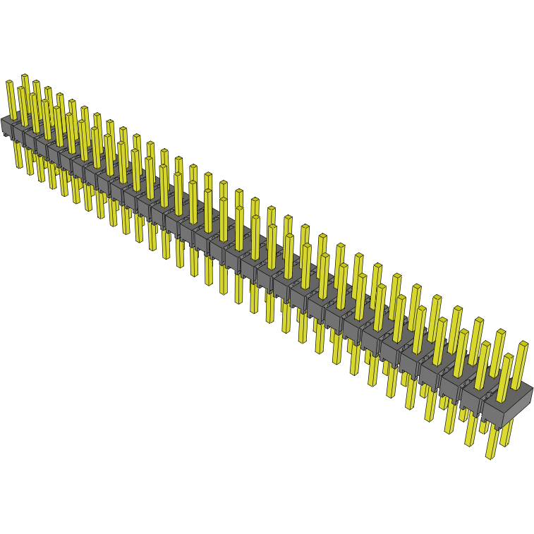 Samtec-MTSW-132-08-G-D-225 Steckverbinderleisten und Leiterplattenbuchsen Conn Unshrouded Header HDR 64 POS 2.54mm Solder ST Top Entry Thru-Hole Bulk