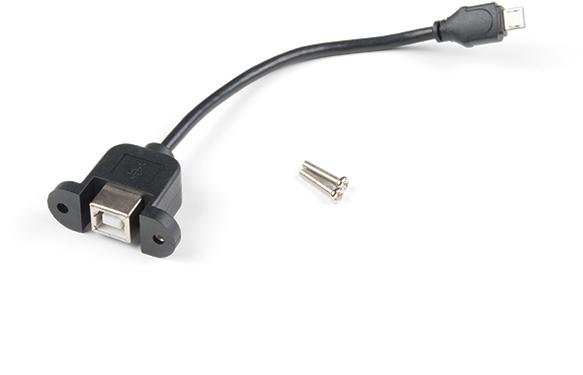 SparkFun Electronics-CAB-15463 Cable Assembly Other Panel Mount USB-B to Micro-B Cable 6