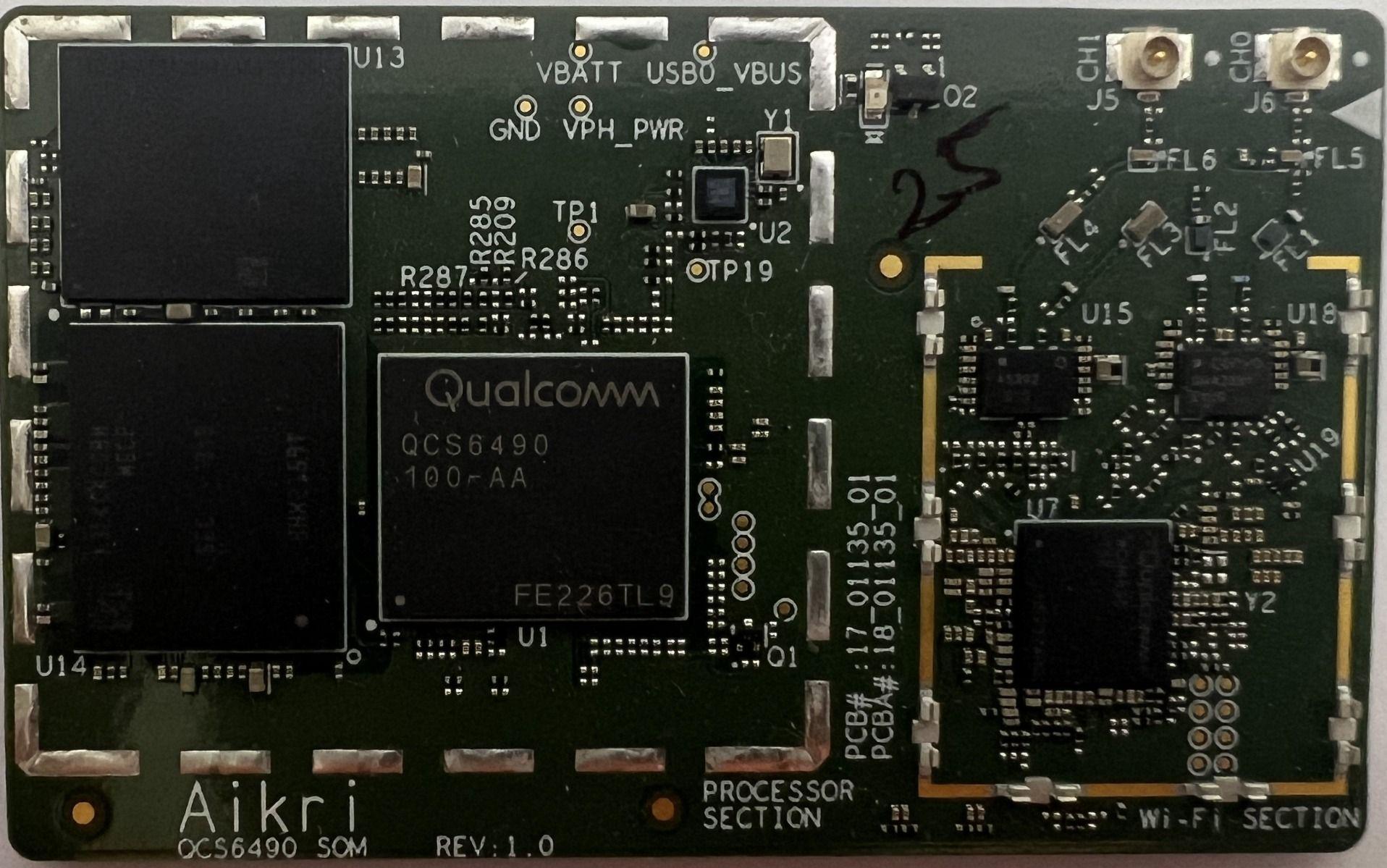 eInfochips Limited-Aikri-64X-90AS-8 Sistema su moduli - SOM QCS6490 System on Module