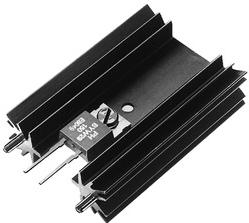 Fischer Elektronik-SK 104 38,1 STIS Kühlkörper Heat Sink Passive TO-220/SOT-32/TO-3P Extruded Screw Mount Aluminum 11°C/W Black Anodized