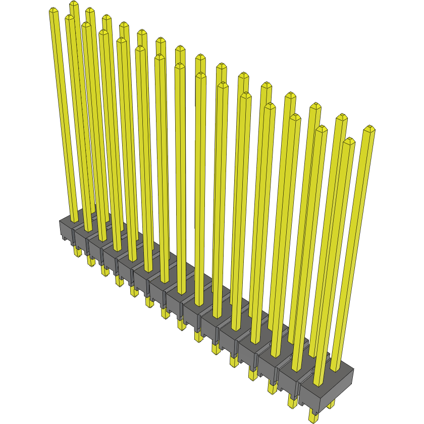 Samtec-TSW-115-20-T-D Steckverbinderleisten und Leiterplattenbuchsen Conn Unshrouded Header HDR 30 POS 2.54mm Solder ST Top Entry Thru-Hole Bulk