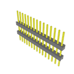 Conn Board Stacker HDR 15 POS 2.54mm Solder ST Top Entry Thru-Hole Bulk
