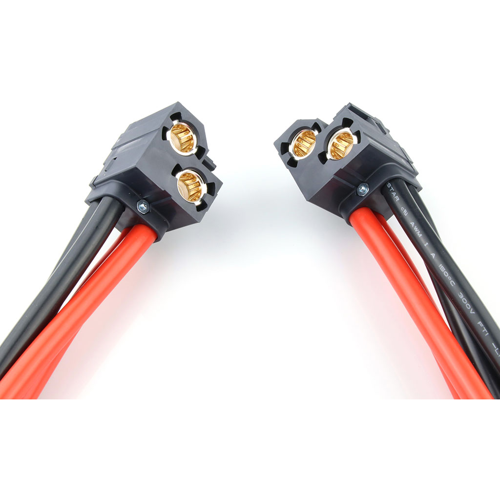 Molex-2262692025 Montajes de cables, otros Cable Assembly UL 3132 0.5m 6AWG UltraWize to UltraWize 2 to 2 POS F-F Crimp/Compression UltraWize Bag