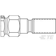 TE Connectivity-1051815-1 Connector RF Conn SMA 0Hz to 12.4GHz 50Ohm Crimp ST Cable Mount PL Gold Package