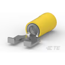 TE Connectivity-32510 Terminales del conductor PIDG Flanged Spade Tongue Terminal 10-12AWG Copper Yellow 26.82mm Tin Loose