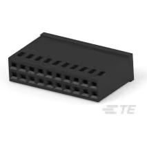 TE Connectivity-1-87456-5 Einzeladersteckverbinder, Gehäuse Conn Housing RCP 20 POS 2.54mm Crimp ST Cable Mount Black Package