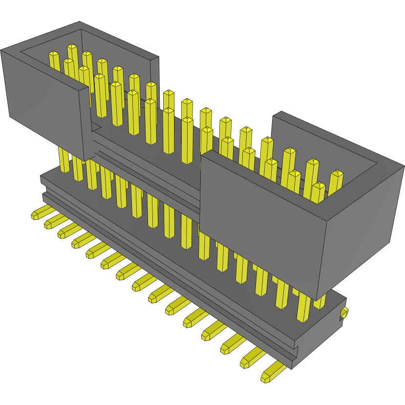 Samtec-MW-15-03-G-D-235-075-ES-A Cabezales del conector y receptáculos PCB Conn Elevated Shrouded Header (4 Sides) HDR 30 POS 1mm Solder ST Top Entry SMD FLEX STACK Tube