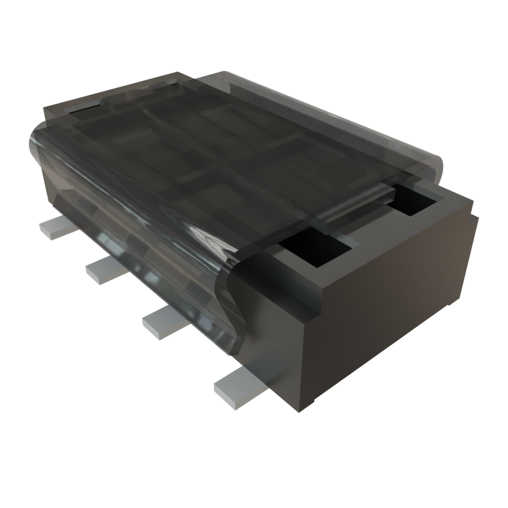 Samtec-CLT-104-02-F-D-BE-A-P Steckverbinderleisten und Leiterplattenbuchsen Conn Socket Strip SKT 8 POS 2mm Solder ST Bottom Entry SMD TIGER CLAW™ Tube