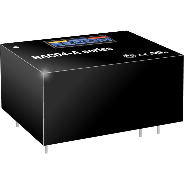 RECOM Power GmbH-RAC04-12SA AC to DC Power Supplies AC/DC Power Supply Single-OUT 12V 0.333A 4W 7-Pin Box
