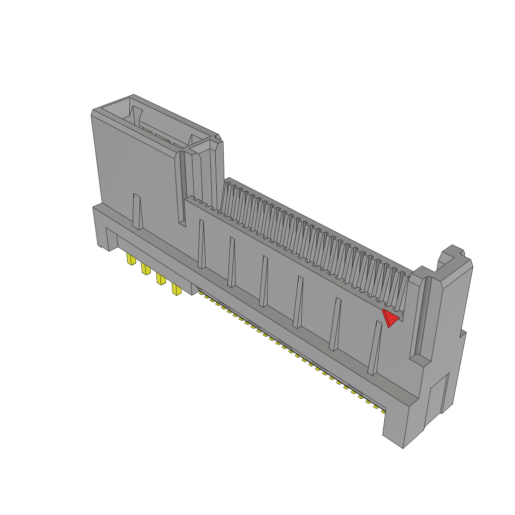 Samtec-HSEC8-130-01-S-PV-2-1 Conector de borde de tarjeta Conn High Speed Combo Card Edge SKT 2Power/60Signal POS 2.5mm/0.8mm Solder ST SMD/Thru-Hole EDGE RATE® Tray