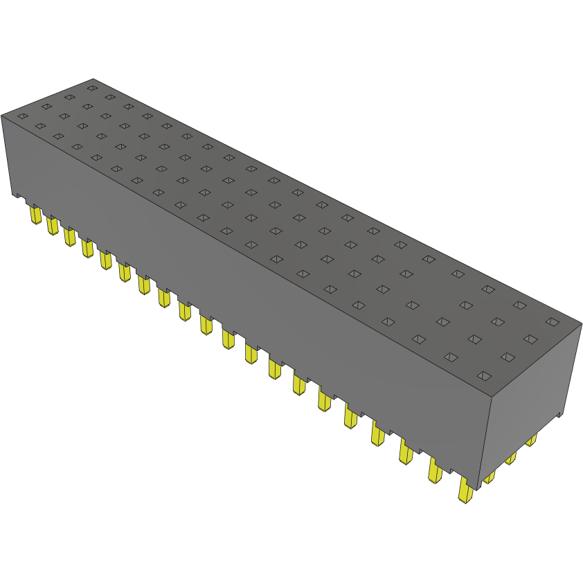 Samtec-SQT-120-01-L-Q-015 Steckverbinderleisten und Leiterplattenbuchsen Conn Socket Strip SKT 80 POS 2mm Solder ST Top Entry Thru-Hole Tube