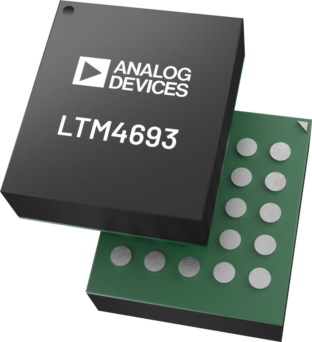 Analog Devices-LTM4693IV#PBF DC/DC-Wandler und Spannungsreglermodul The LTM4693 has a 3.5 mm × 4 mm × 1.25 mm LGA package that allows customers to minimize the solution size where space is critical for space constrained applications such as optical modules
