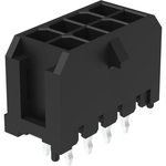 Conn Wire to Board HDR 8Power POS 3mm Solder ST Top Entry Thru-Hole Tray