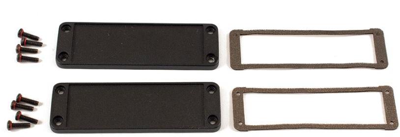 Hammond Manufacturing-1457LEP null 1457L Emi/Rfi End Panels And Gasket Kit - 2/Pack, Aluminum, Black Color
