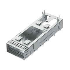 Samtec-QSFPC-1-1-S-F Connector Accessories Connector Accessories QSFP Cage Right Angle Flyover® Tray