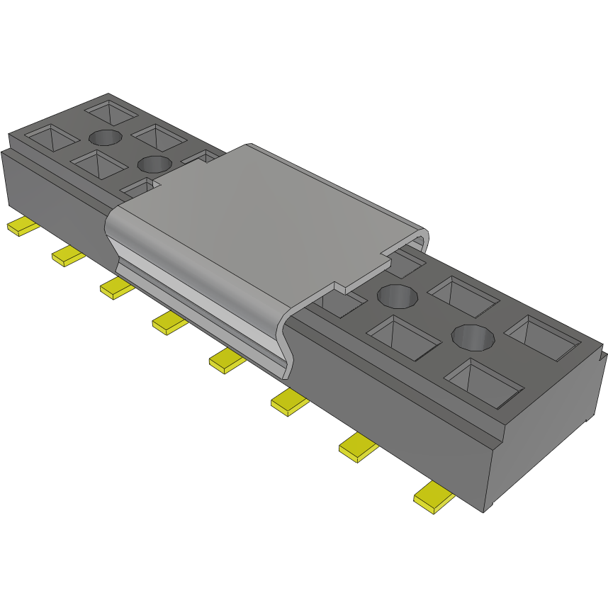 Samtec-CLT-108-02-G-D-BE-A-P Steckverbinderleisten und Leiterplattenbuchsen Conn Socket Strip SKT 16 POS 2mm Solder ST Bottom Entry SMD TIGER CLAW™ Tube
