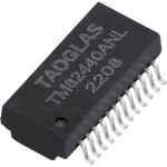 Telecom Transformer 1CT:1CT 1.2Ohm Prim. DCR 1.2Ohm Sec. DCR 24 Terminal Gull Wing SMD