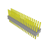 Conn Unshrouded Header HDR 40 POS 1.27mm Solder ST Top Entry Thru-Hole Tube