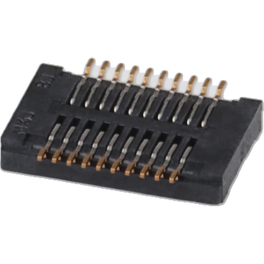 Molex-0547220204 Connector Headers and PCB Receptacles 0547220204 Molex Connector Header & PCB Receptacles Board to Board 20 POS 0.5mm Solder ST SMD SlimStack™ - Arrow.com