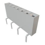Conn Socket Strip SKT 7 POS 2.54mm Solder ST Bottom Entry Thru-Hole TIGER CLAW™ Tube