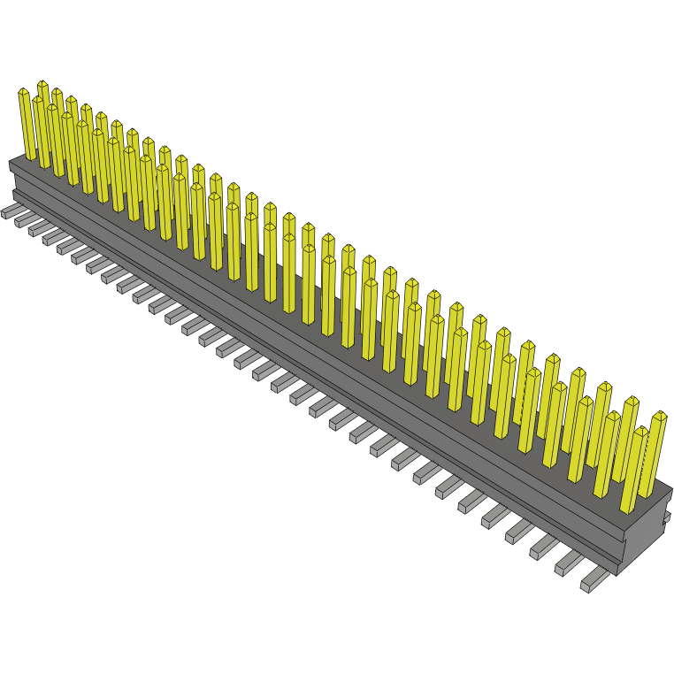 Samtec-FTSH-132-05-L-DV Steckverbinderleisten und Leiterplattenbuchsen Conn Unshrouded Header HDR 64 POS 1.27mm Solder ST Top Entry SMD TIGER CLAW™ Tube