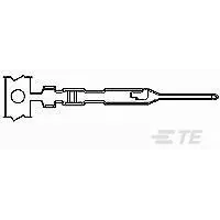 TE Connectivity-1-104505-1 Steckverbinder, Kontakt Contact PIN Crimp ST Cable Mount 22-26AWG Loose