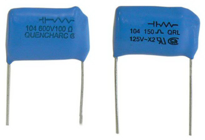 Illinois Capacitor-104M66QV39 Capacitor RC Network Cap RC Network 0.1uF 1600V 20% 39 Ohm 10% 1R/1C 85°C