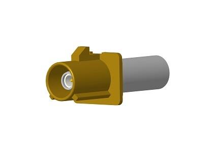 Amphenol RF-FA1-NHSP-C04-1 RF-Steckverbinder Conn SMB 0Hz to 6GHz 50Ohm Crimp ST Cable Mount PL Gold Over Nickel Tray