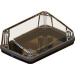 Black Polycarbonate Sloped Waterproof Pocket Enclosure with Gun Metal Seal <h4><strong>CALIFORNIA PROPOSITION</strong> ⚠️<strong>65 WARNING</strong>⚠️</h4>