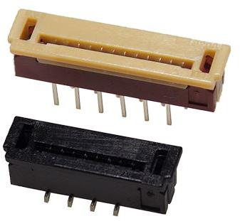 KYOCERA AVX Components Corporation-006208010105001/+ Connettore FFC-FPC Vertical Through Hole Single Sided Contact Slide Lock