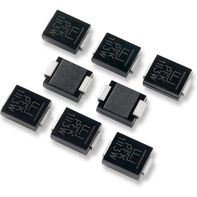 Littelfuse-SMDJ12C-001 Supresores de voltaje transitorio (TVS) Diode TVS Single Bi-Dir 12V 3KW 2-Pin SMC