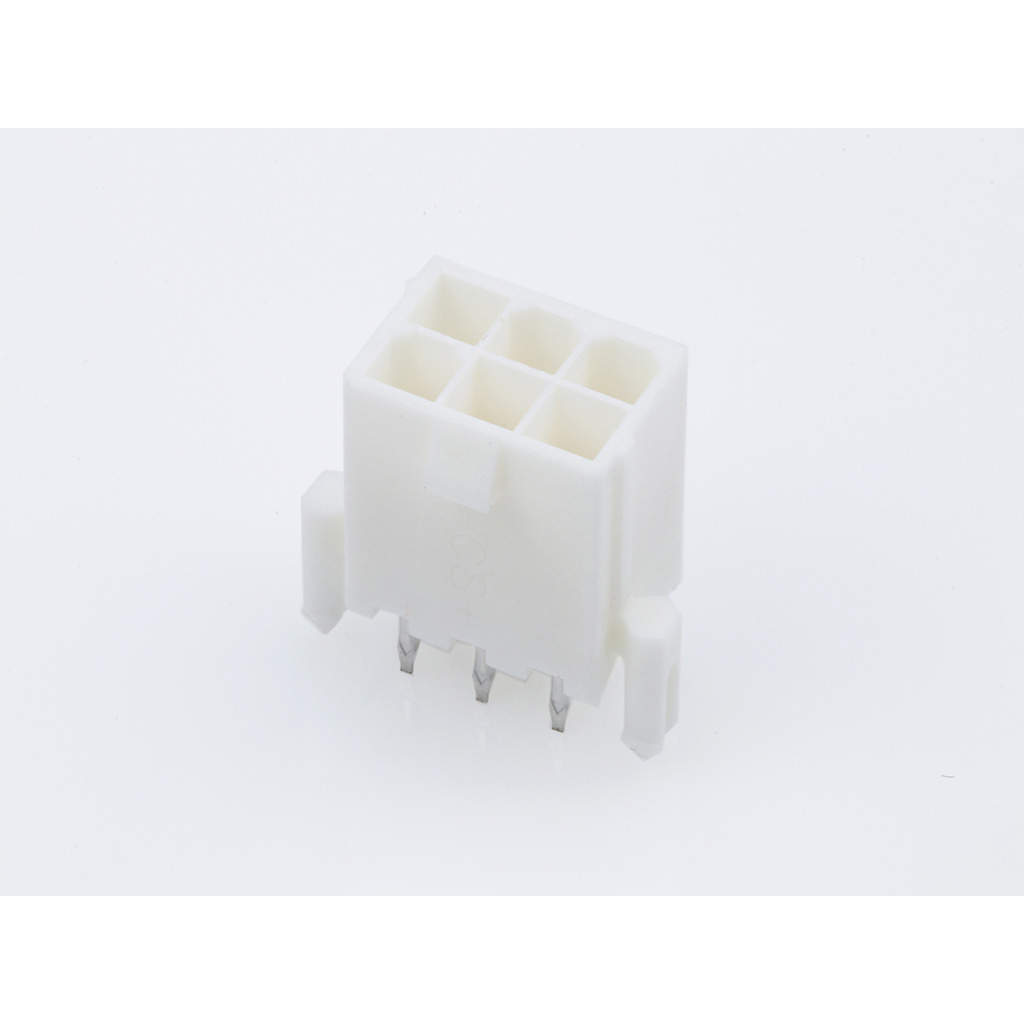 Molex-46015-0609 Cabezales del conector y receptáculos PCB Conn Wire to Board HDR 6 POS 4.2mm Solder ST Top Entry Thru-Hole Tray