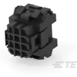 TE Connectivity-207017-1 Einzeladersteckverbinder, Gehäuse Conn Housing PL 12 POS 5mm Crimp ST Panel Mount Black Package