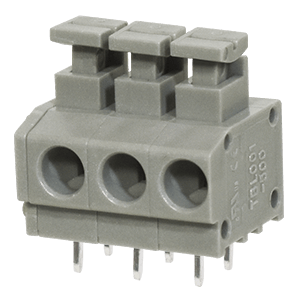 Same Sky (formerly CUI Devices)-TBL001-500-05GY-2GY Steckverbinder, Klemmenblöcke Conn Terminal Block 5 POS 5mm Solder RA Thru-Hole 5A/Contact