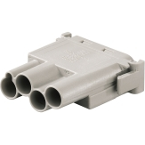 Weidmuller-1861920000 Einzeladersteckverbinder, Gehäuse Conn Housing M 4 POS 6.3mm Crimp ST