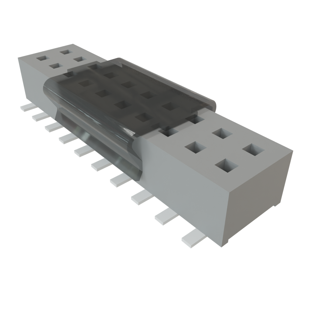 Samtec-CLP-110-02-F-D-A-P Cabezales del conector y receptáculos PCB Conn Socket Strip SKT 20 POS 1.27mm Solder ST Top Entry SMD TIGER CLAW™ Tube