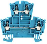 Weidmuller-1021580000 Blocs de raccordement de terminaux Conn Feed-Through Terminal Block 4 POS Screw ST T DIN Rail 20A