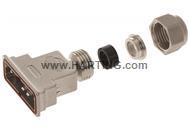 HARTING-09670250539 Adattatori Shrink Boot Shell Housing 180° B Shell Size Metallised Thermoplastic Threaded