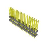 Conn Board Stacker HDR 40 POS 2.54mm Solder ST Top Entry Thru-Hole Bulk