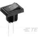 TE Connectivity-1825425-1 Wippschalter Switch Rocker ON None (ON) SPDT Quick Connect Curved Rocker 20VAC 20VDC 0.4VA 100000Cycles